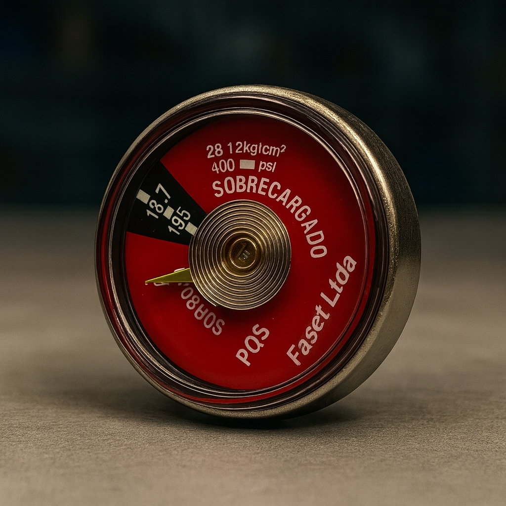 Manómetro para extintor PQS